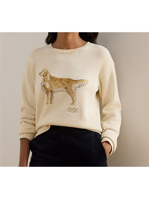 RIEDNEE-LONG SLEEVE-PULLOVER LAUREN RALPH LAUREN | 200P02074001MASCARPONE CREAM